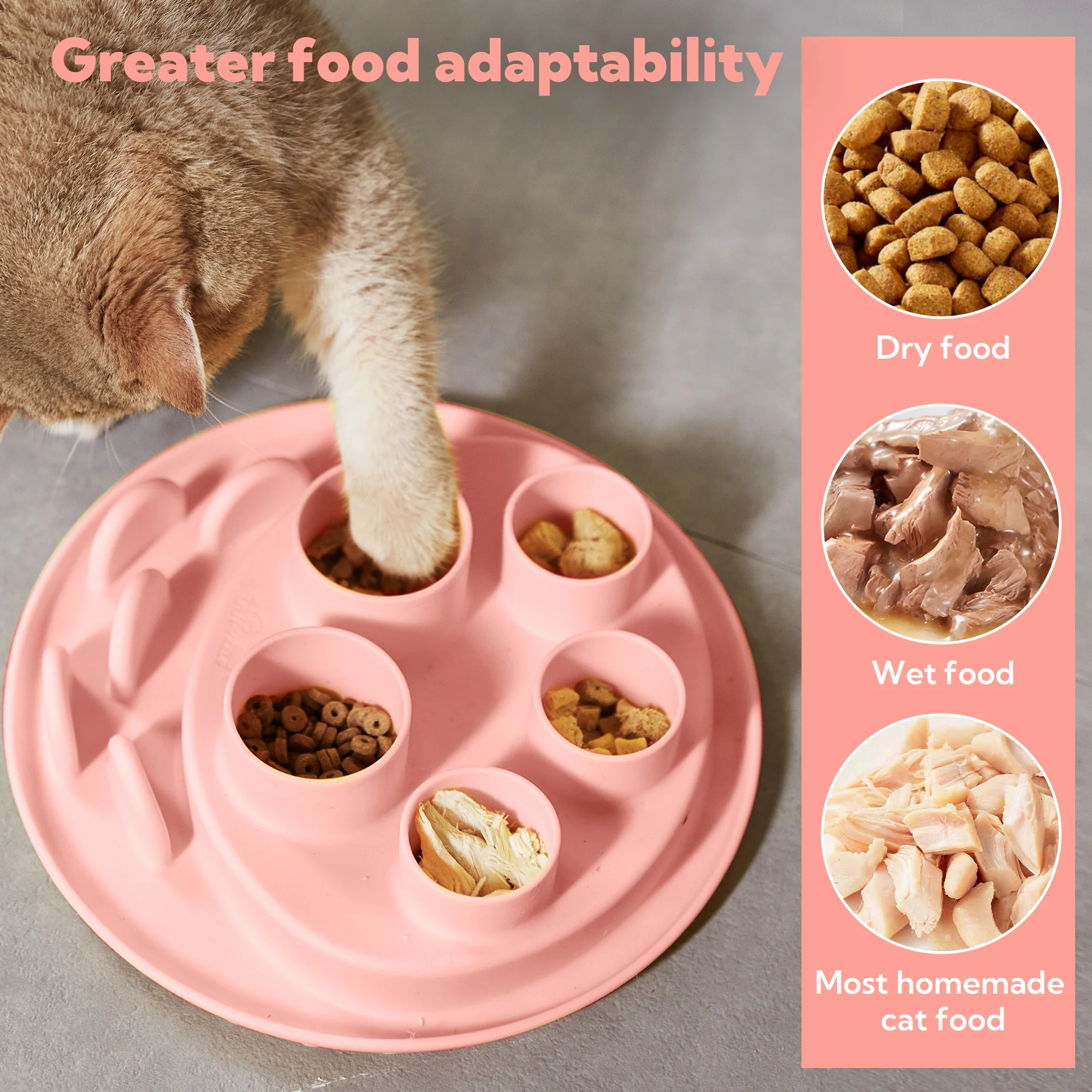 Puzzle Digger - For Cat Hunting Instinct (Coral-Pink) - Image 4