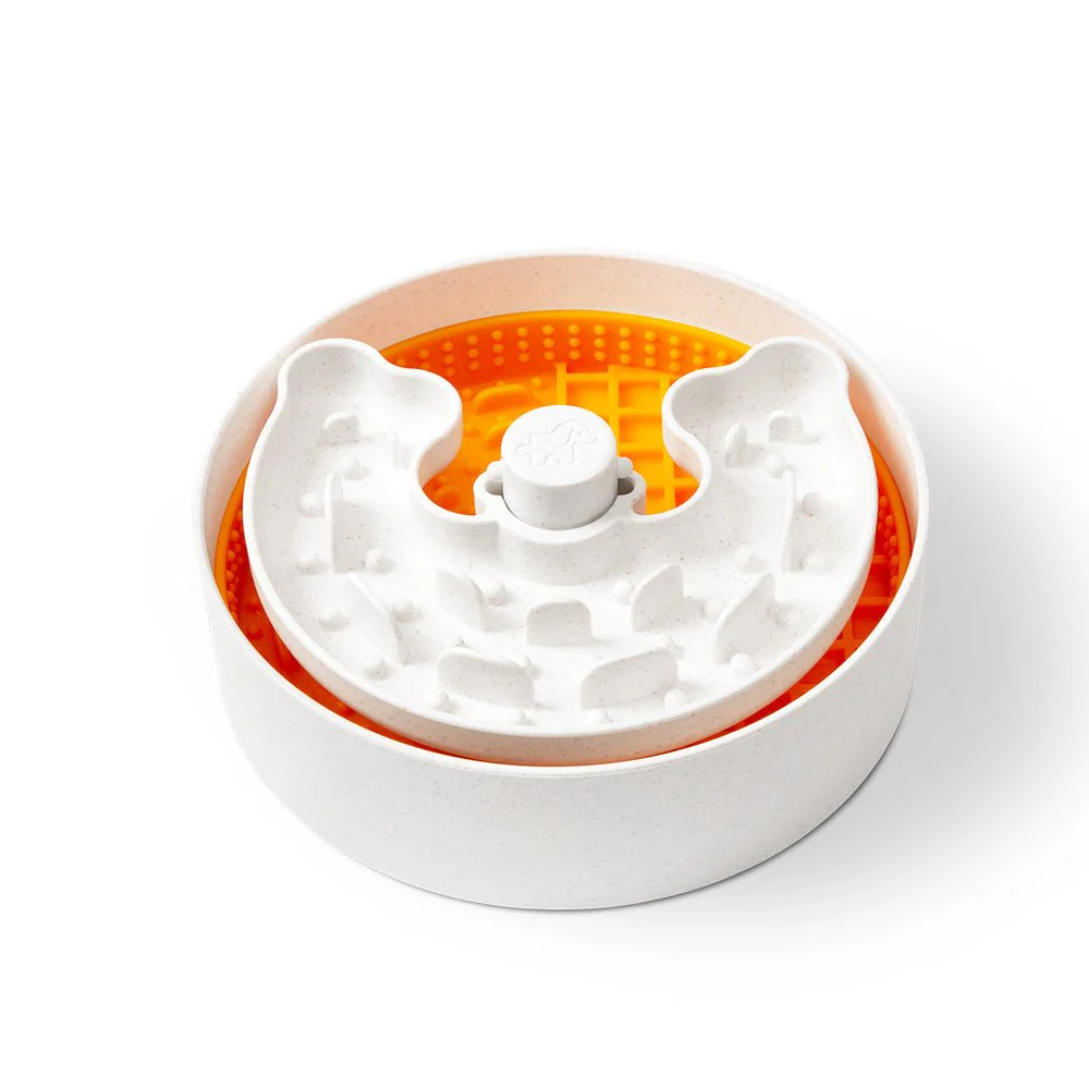 Dog Puzzle Licker Junior - Triple Textures, Triple Fun - for S/M Breeds (Orange) - Image 3