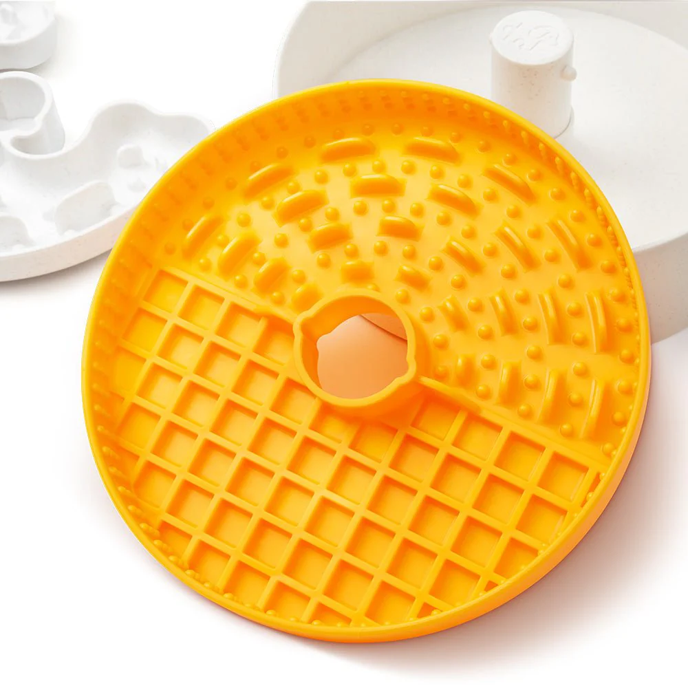 Dog Puzzle Licker Junior - Triple Textures, Triple Fun - for S/M Breeds (Orange) - Image 6