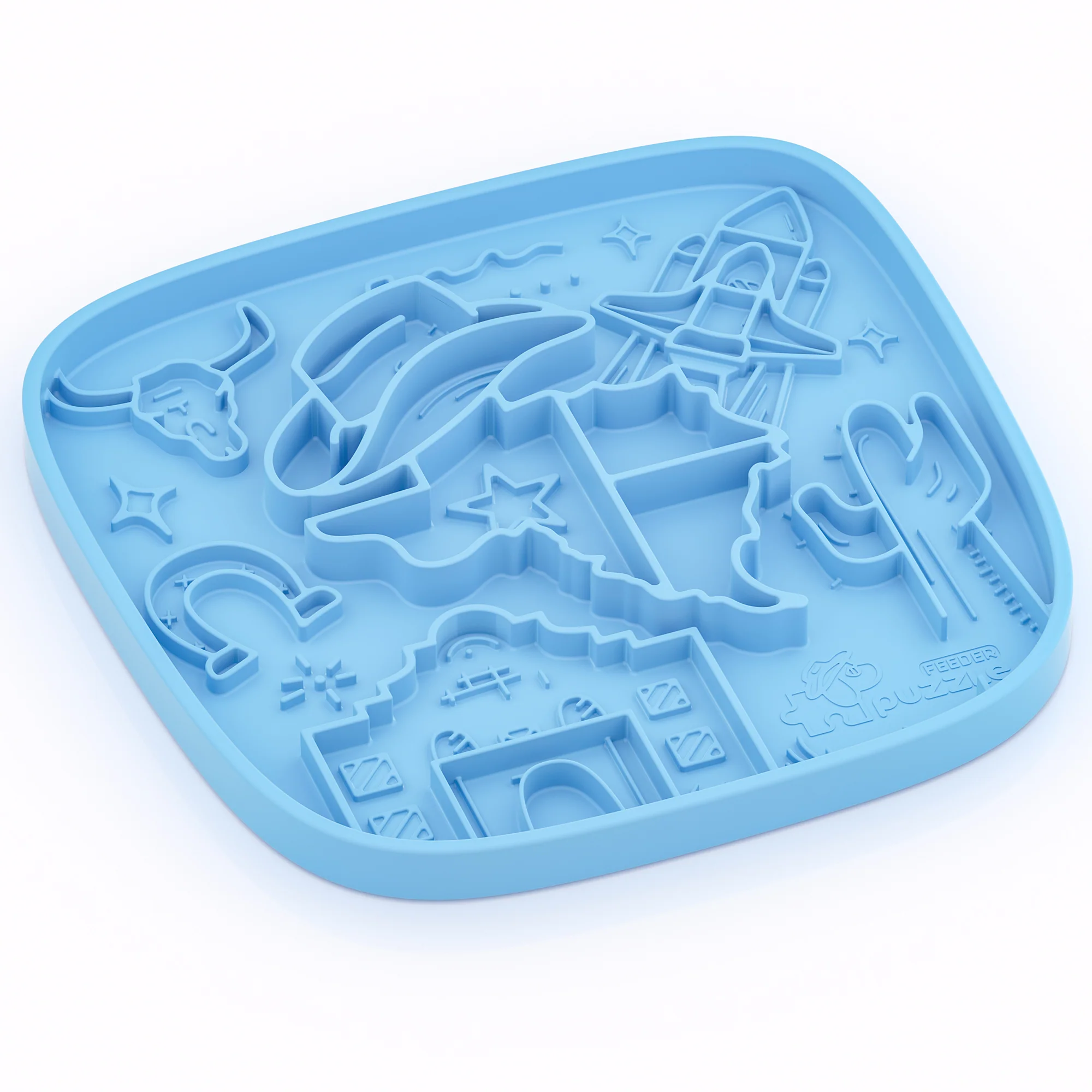 Texas Themed Lick Mat - Slow Feeding Mat - Image 3
